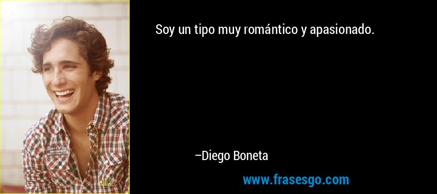 Soy un tipo muy romántico y apasionado. – Diego Boneta